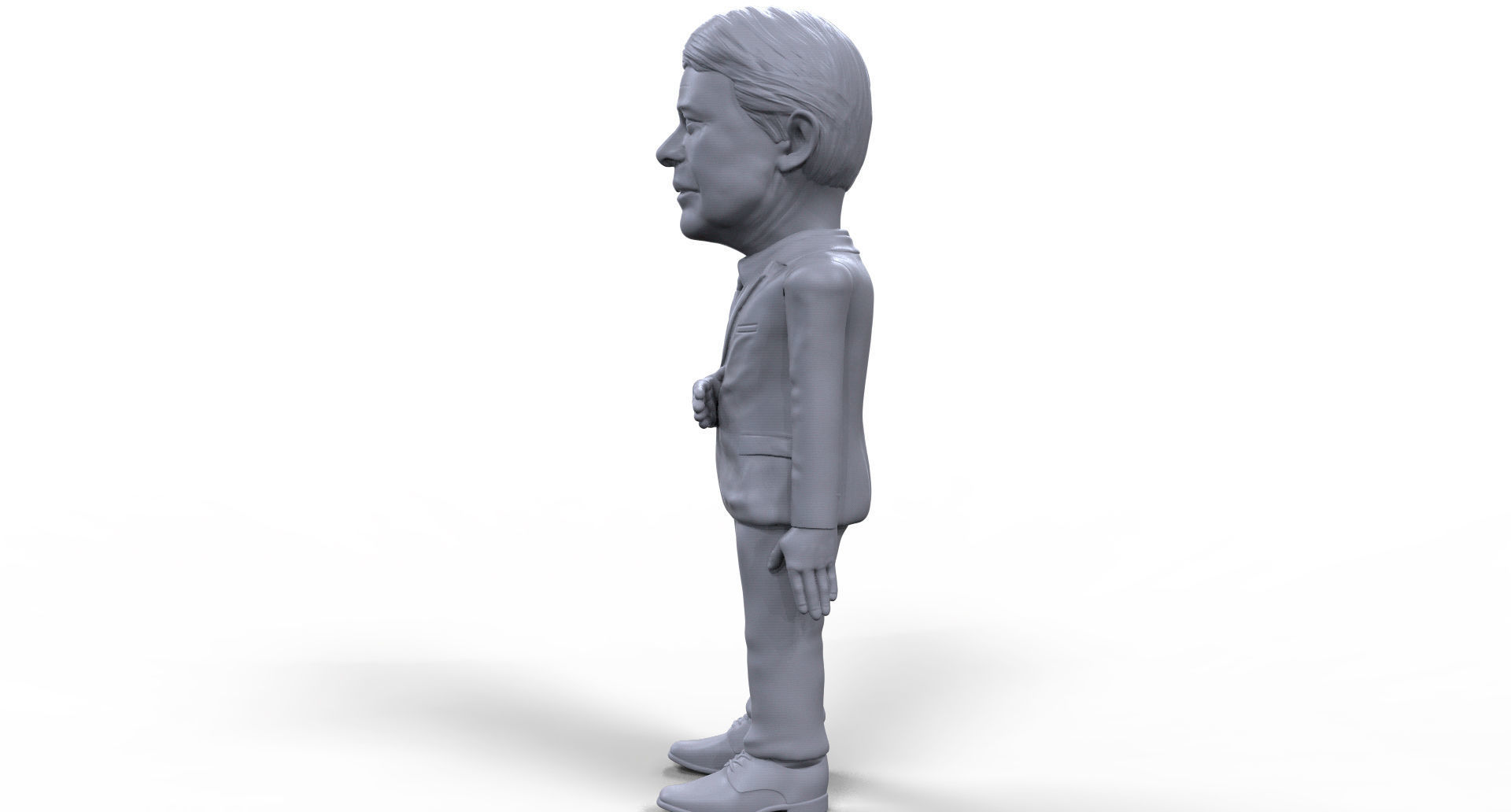 Jimmy Carter stylized high quality 3D printable miniature 3D print model_3