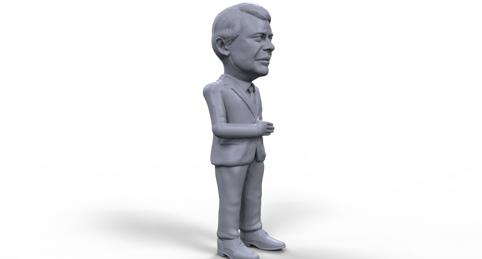 Jimmy Carter stylized high quality 3D printable miniature 3D print model_8
