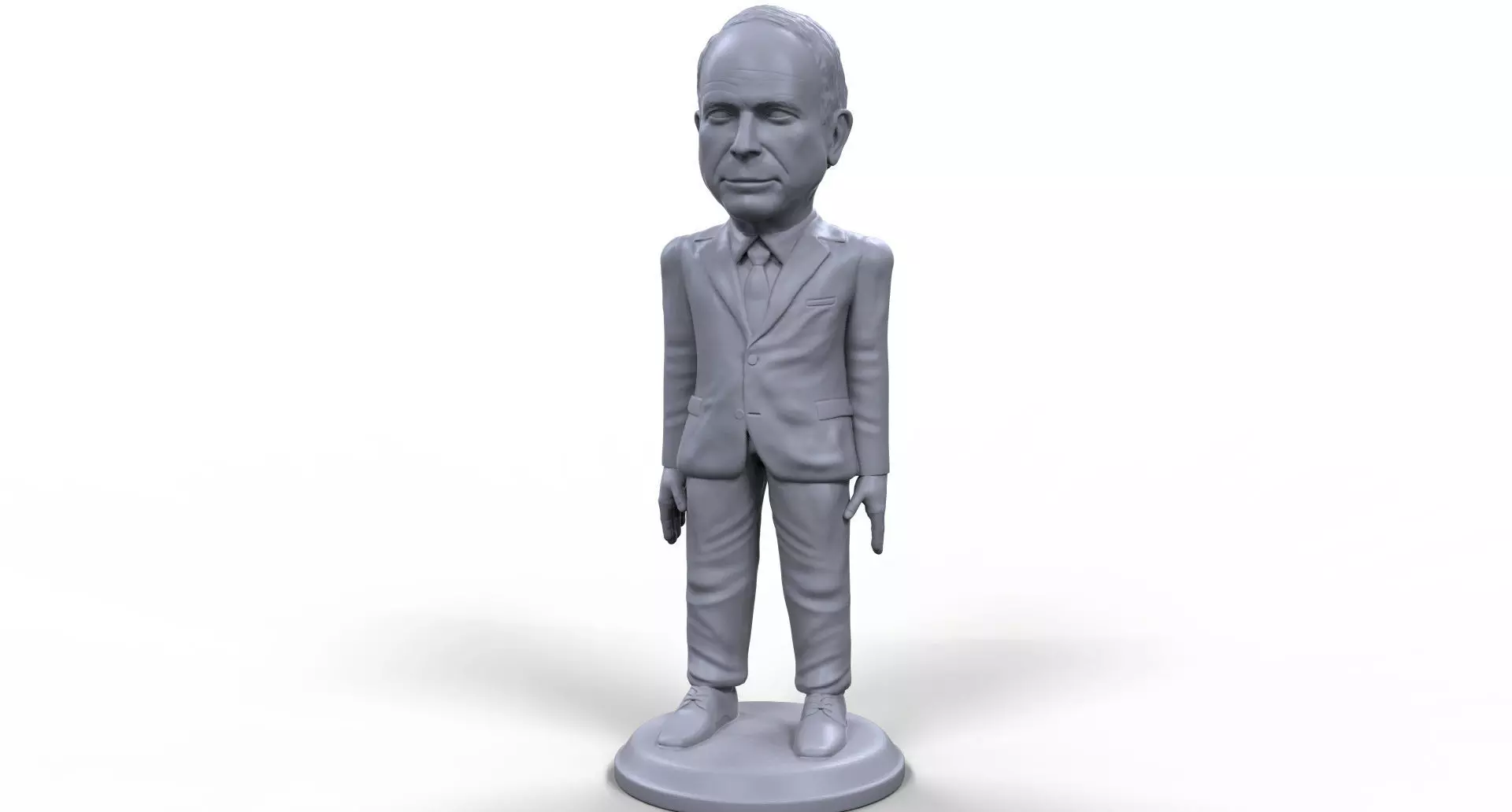 John McCain stylized high quality 3D printable miniature 3D print model_0
