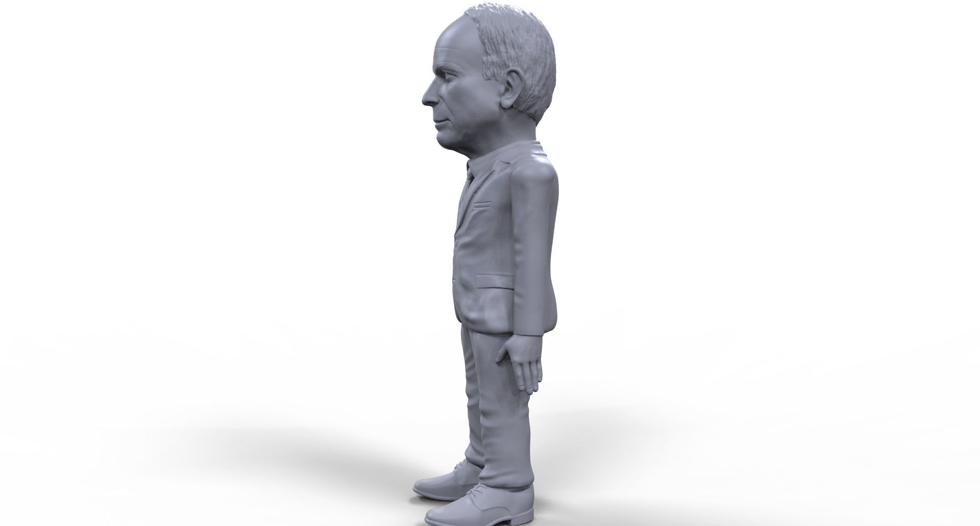 John McCain stylized high quality 3D printable miniature 3D print model_2