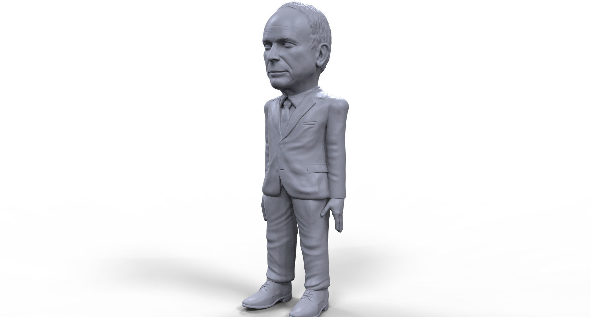 John McCain stylized high quality 3D printable miniature 3D print model_10