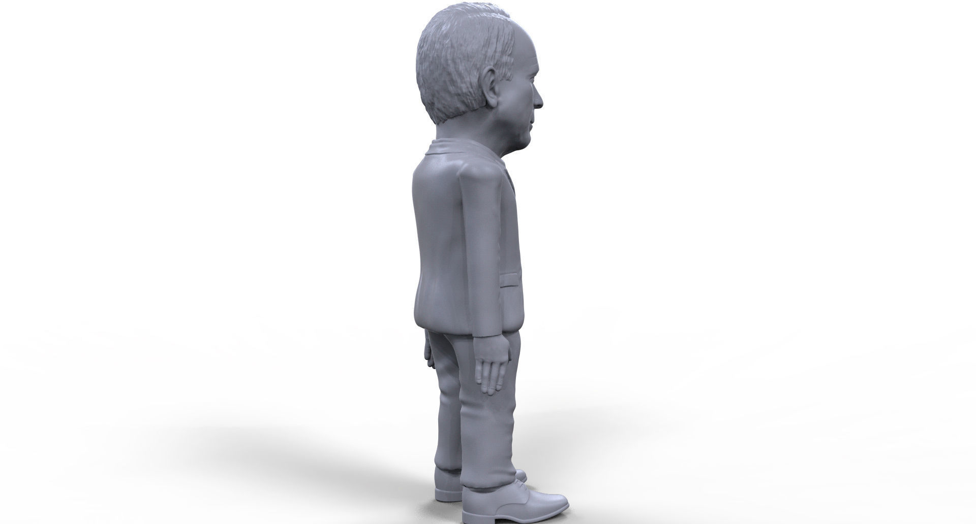 John McCain stylized high quality 3D printable miniature 3D print model_6