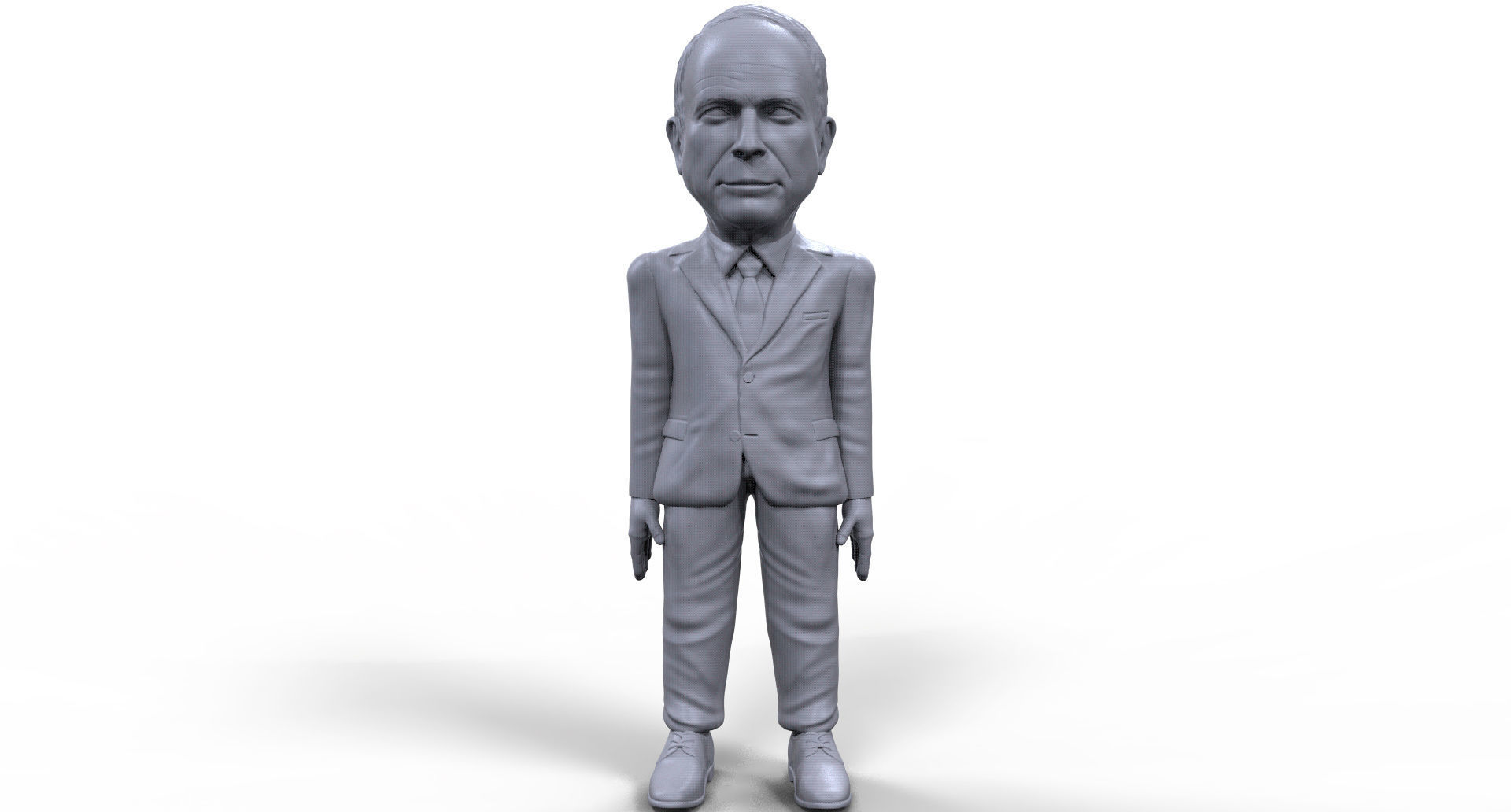 John McCain stylized high quality 3D printable miniature 3D print model_1