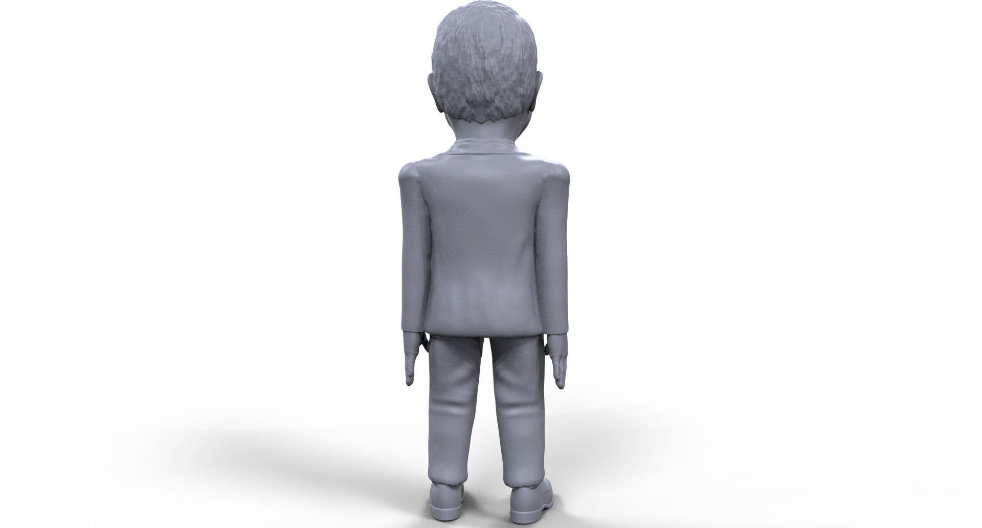 John McCain stylized high quality 3D printable miniature 3D print model_4