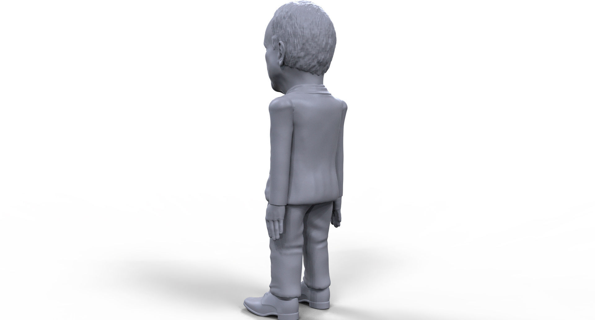 John McCain stylized high quality 3D printable miniature 3D print model_3