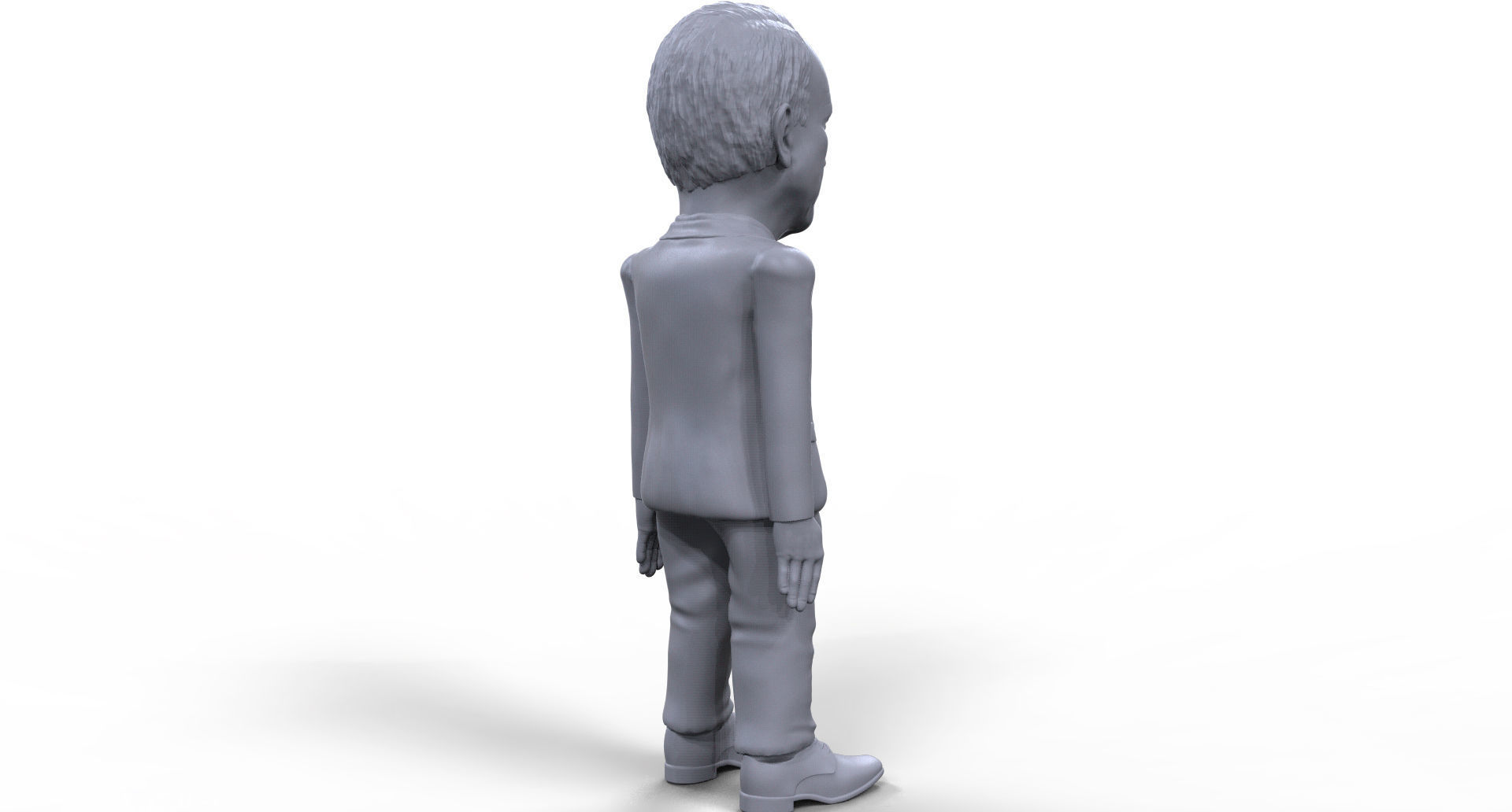 John McCain stylized high quality 3D printable miniature 3D print model_5