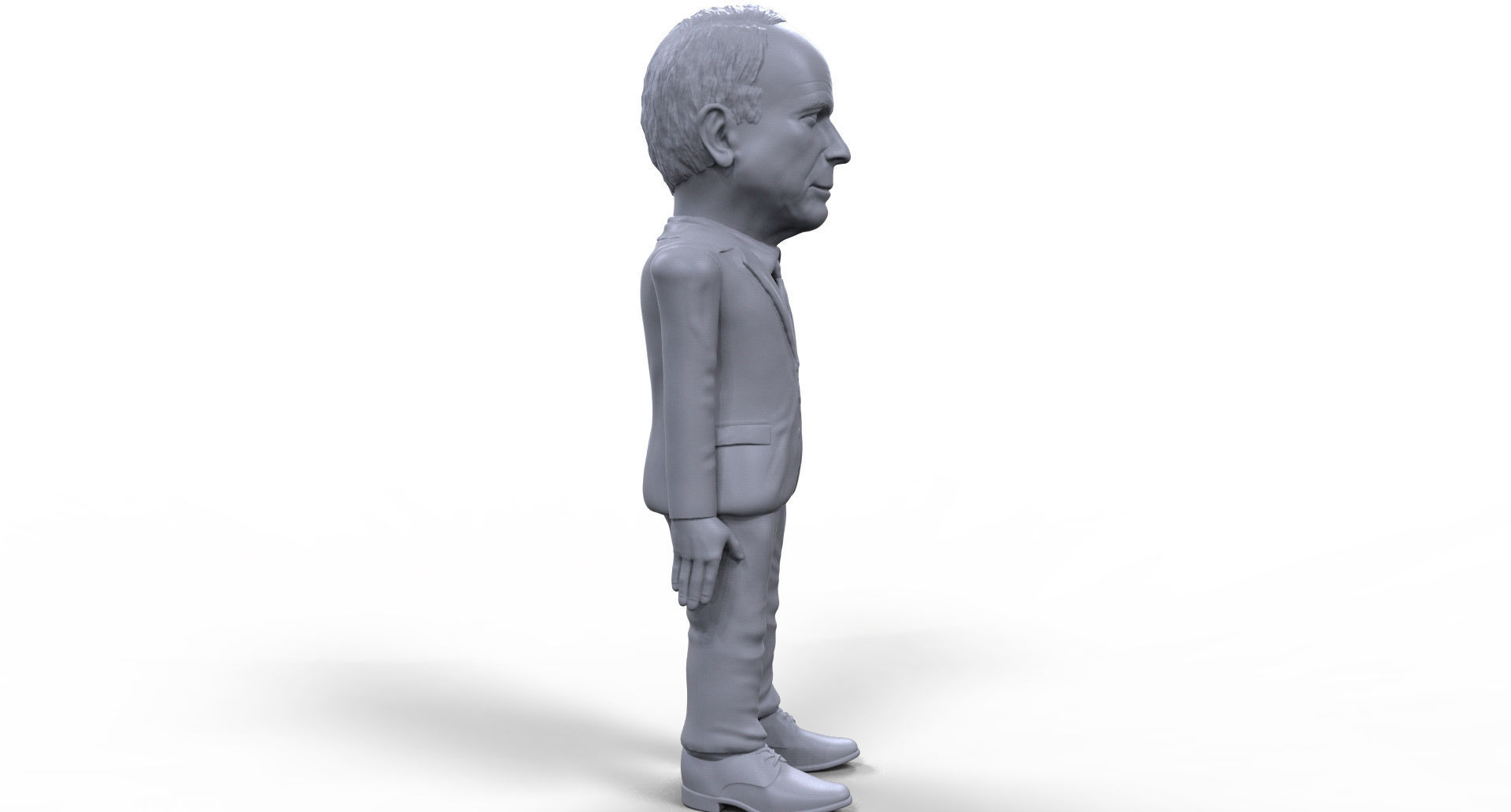 John McCain stylized high quality 3D printable miniature 3D print model_7