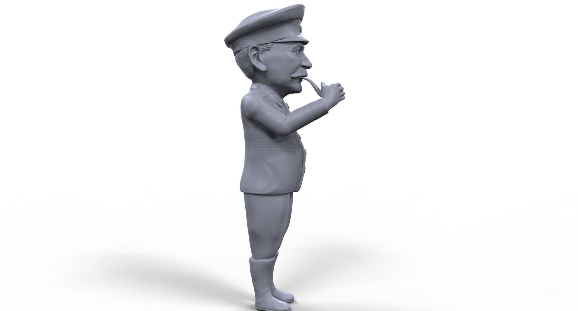 Stalin stylized high quality 3D printable miniature 3D print model_7