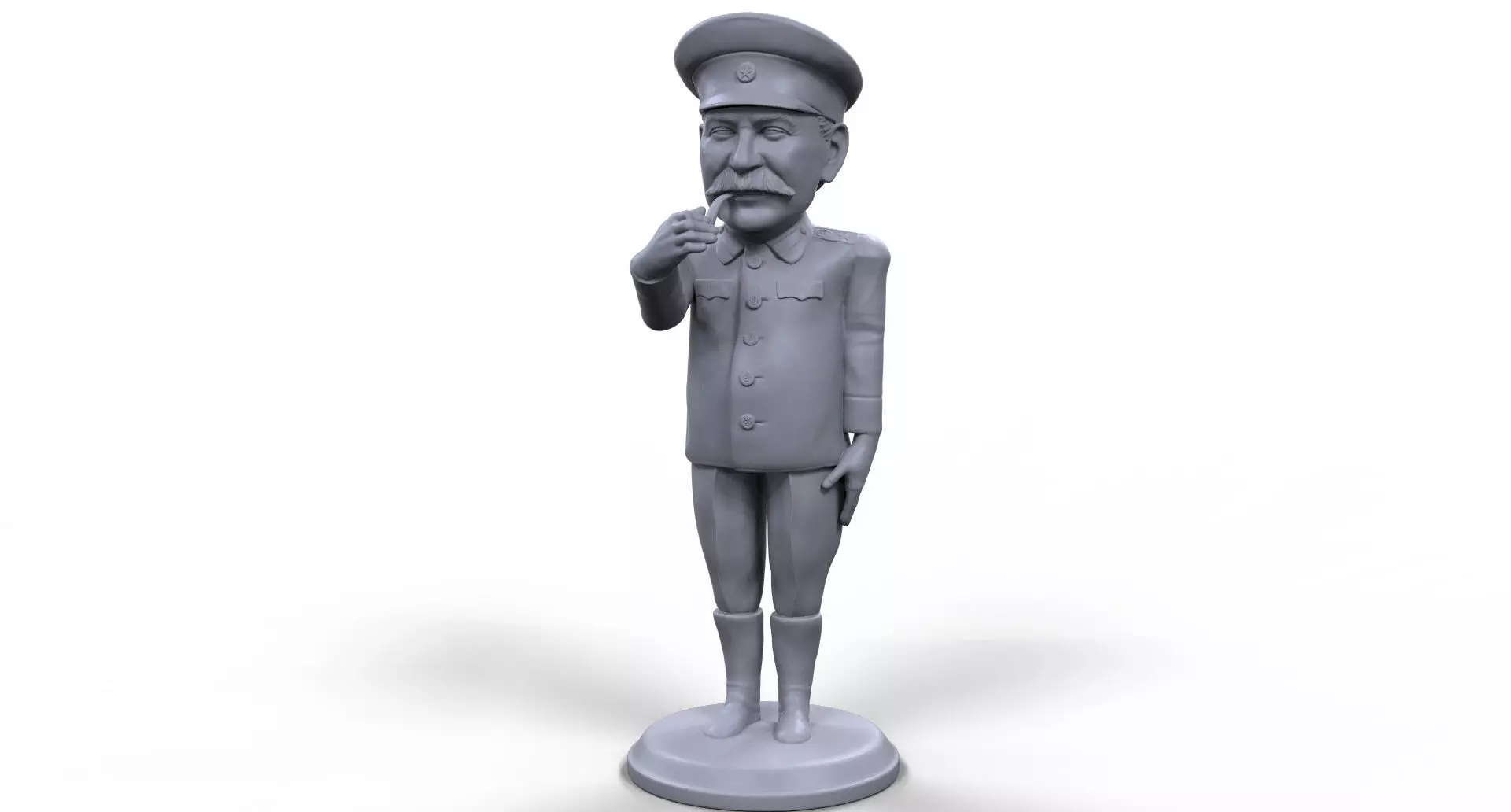 Stalin stylized high quality 3D printable miniature 3D print model_0
