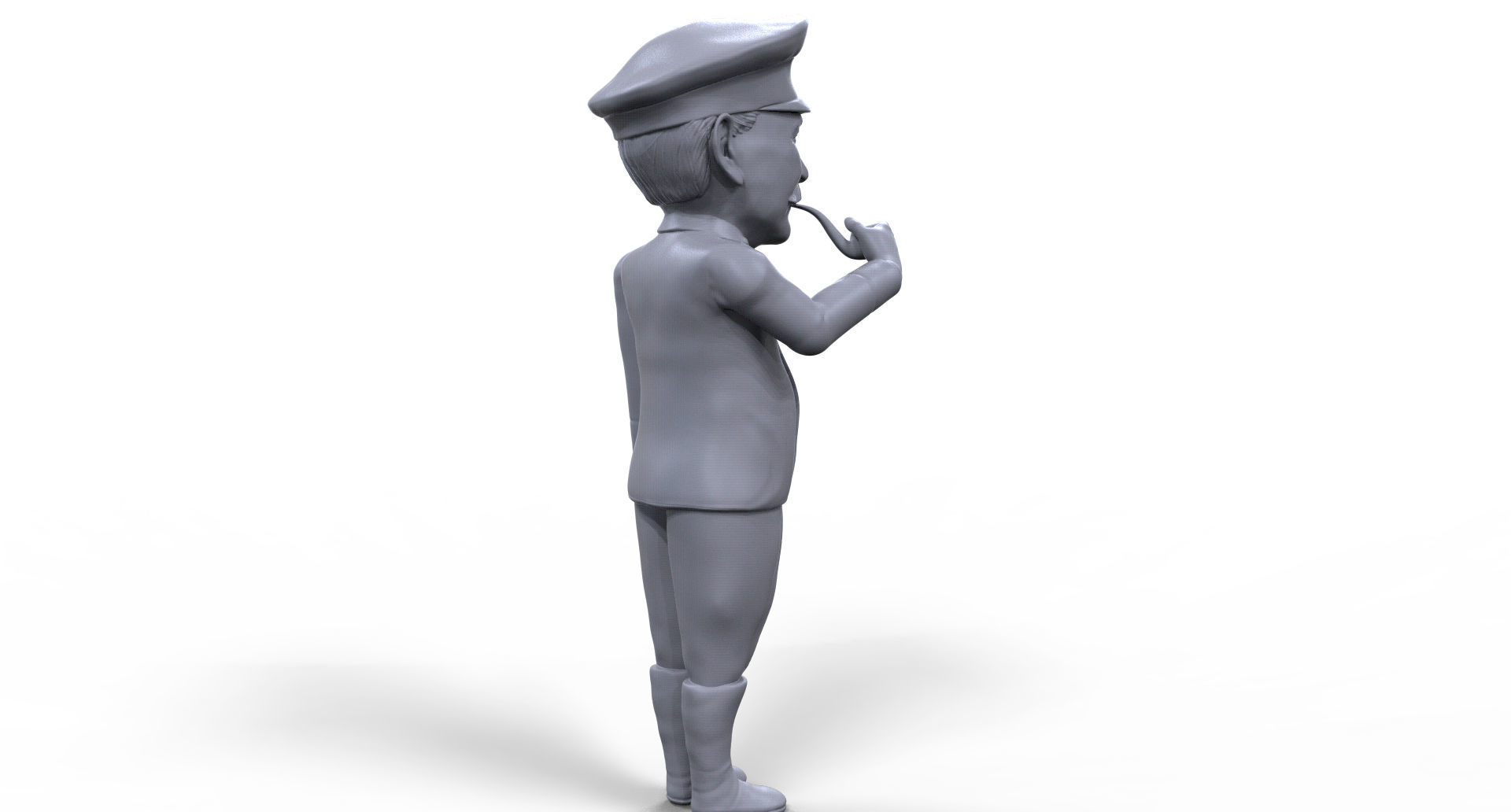 Stalin stylized high quality 3D printable miniature 3D print model_6
