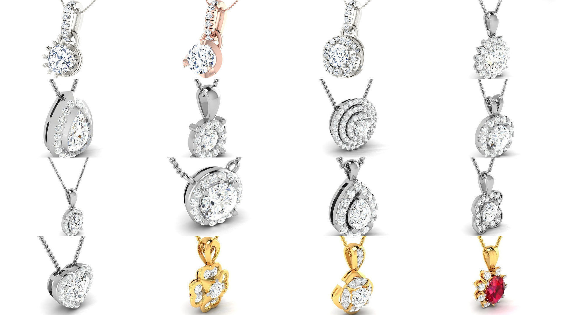 114 Solitaire pendant 3dm stl render detail 3D print model 3D Model Collection_9