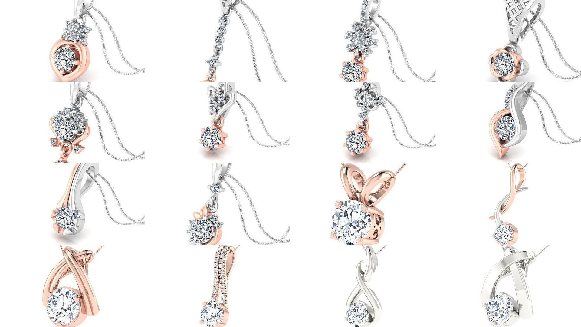 114 Solitaire pendant 3dm stl render detail 3D print model 3D Model Collection_5