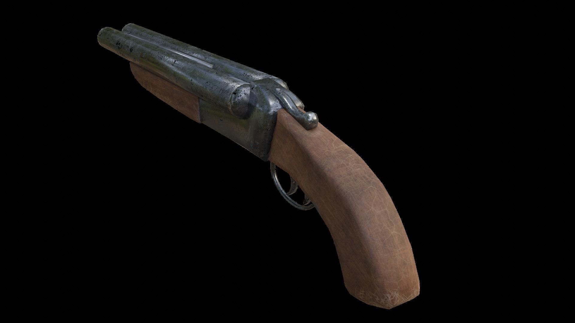 mk12345 gun Low-poly 3D model_3