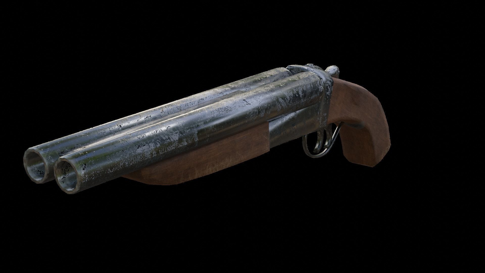 mk12345 gun Low-poly 3D model_2