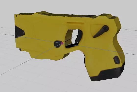 Axon X2 Taser Low-poly 3D model_0