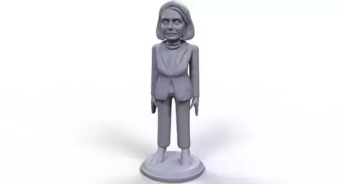 Nancy Pelosi stylized high quality 3D printable miniature