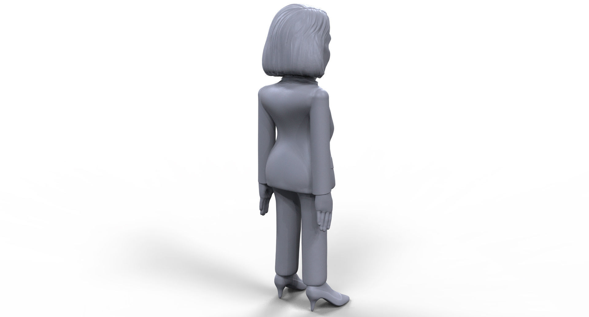 Nancy Pelosi stylized high quality 3D printable miniature 3D print model_6