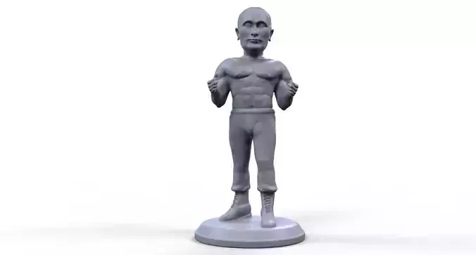 Vladimir Putin stylized high quality 3D printable miniature 3D print model