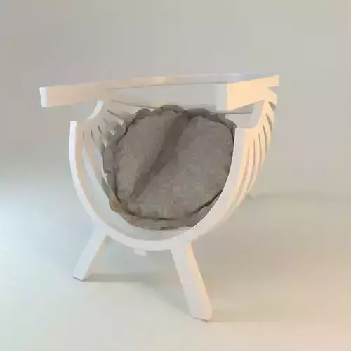 Round chair with cushion 