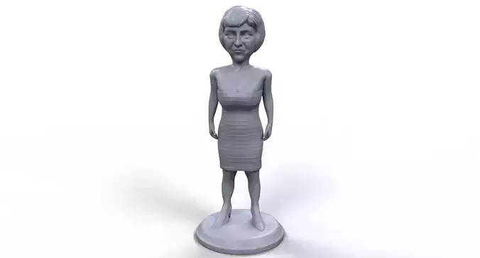 Theresa May stylized high quality 3d printable miniature 3D print model