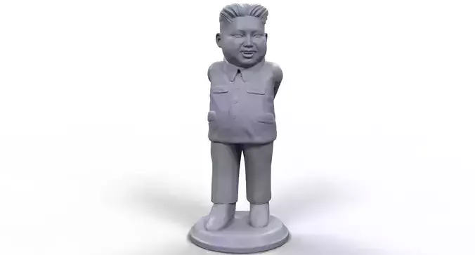 Kim Yong Un stylized high quality 3d printable miniature