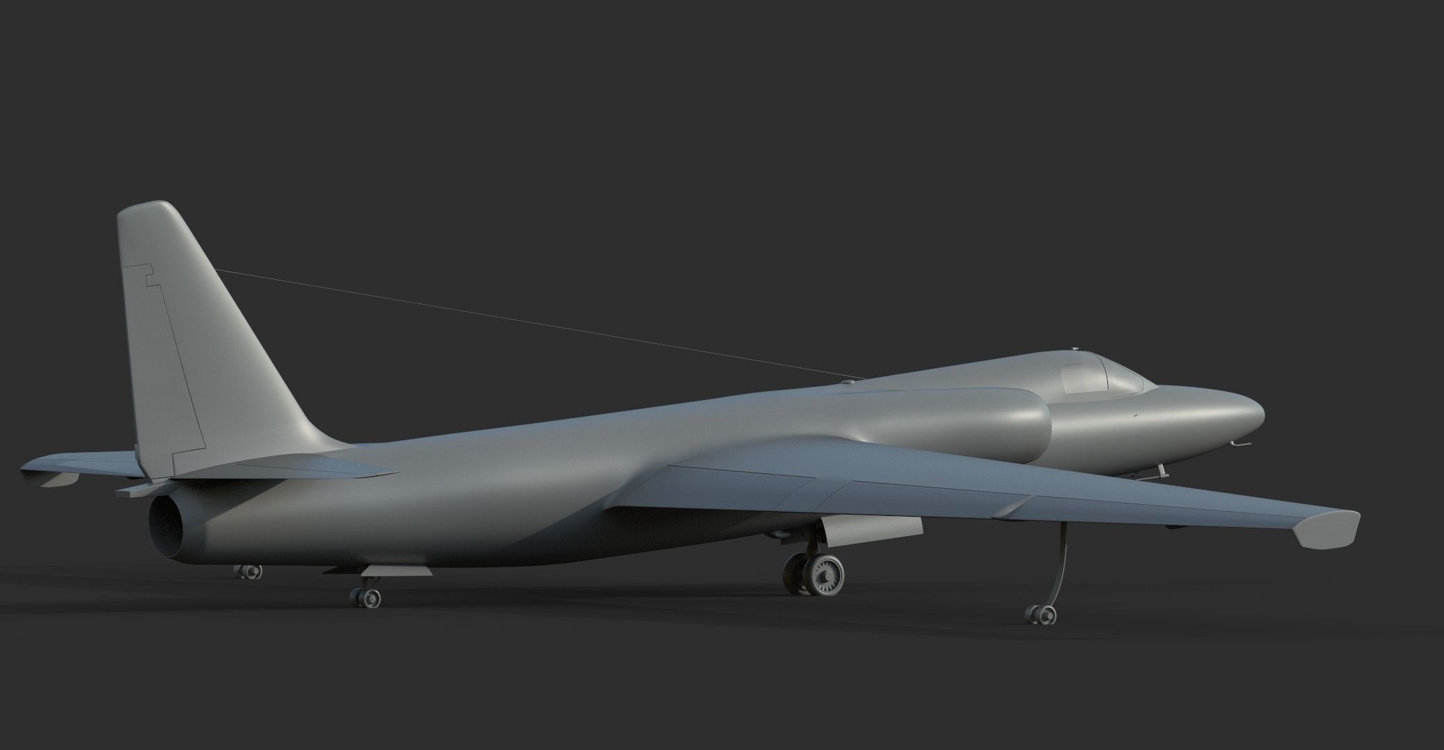 u-2 Lockheed 3D model_1