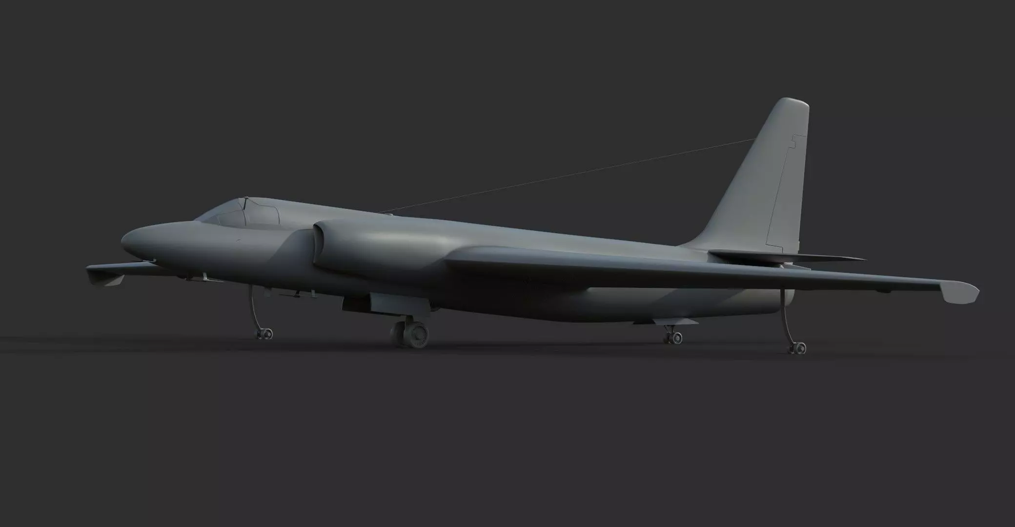 u-2 Lockheed 3D model_0