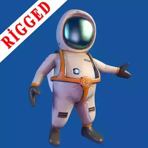 Astro fortnite spacesuit Low-poly 3D model