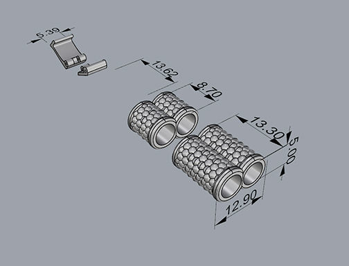 MEN LEATHER BRACELET 3D print model_7