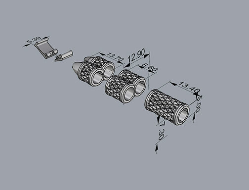 MEN LEATHER BRACELET 3D print model_7