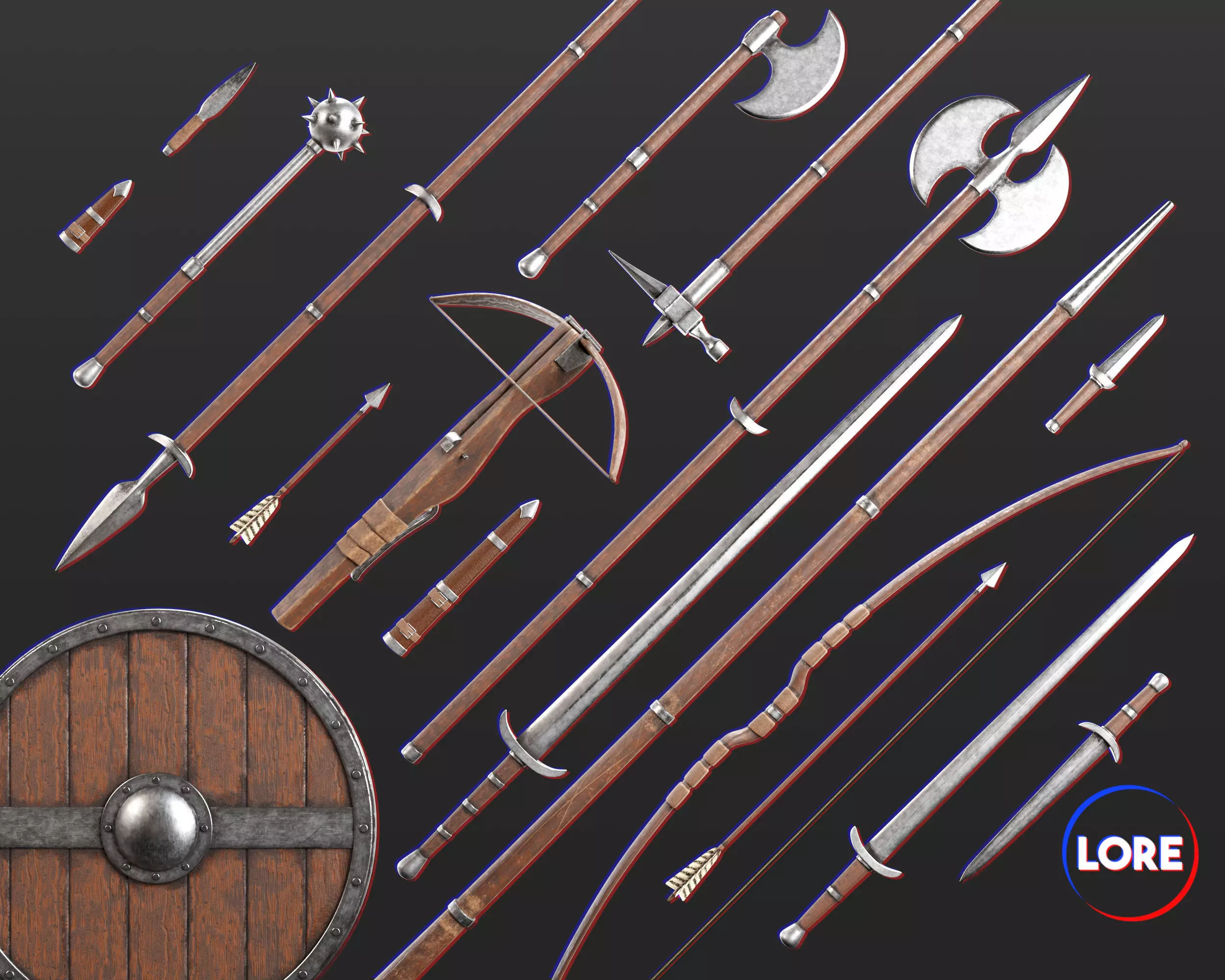 Medieval Collection Common Weapons Set _0