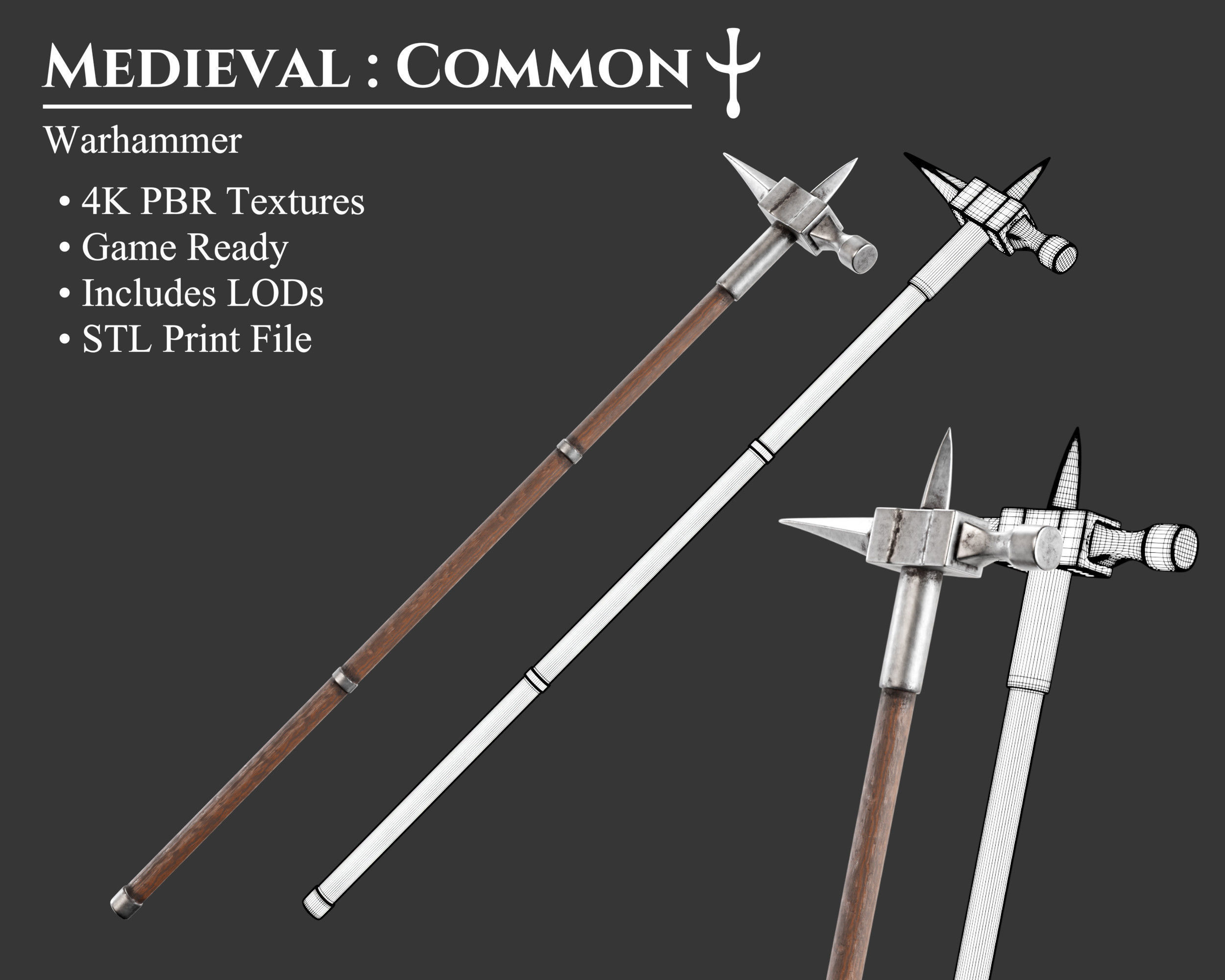 Medieval Collection Common Weapons Set _34