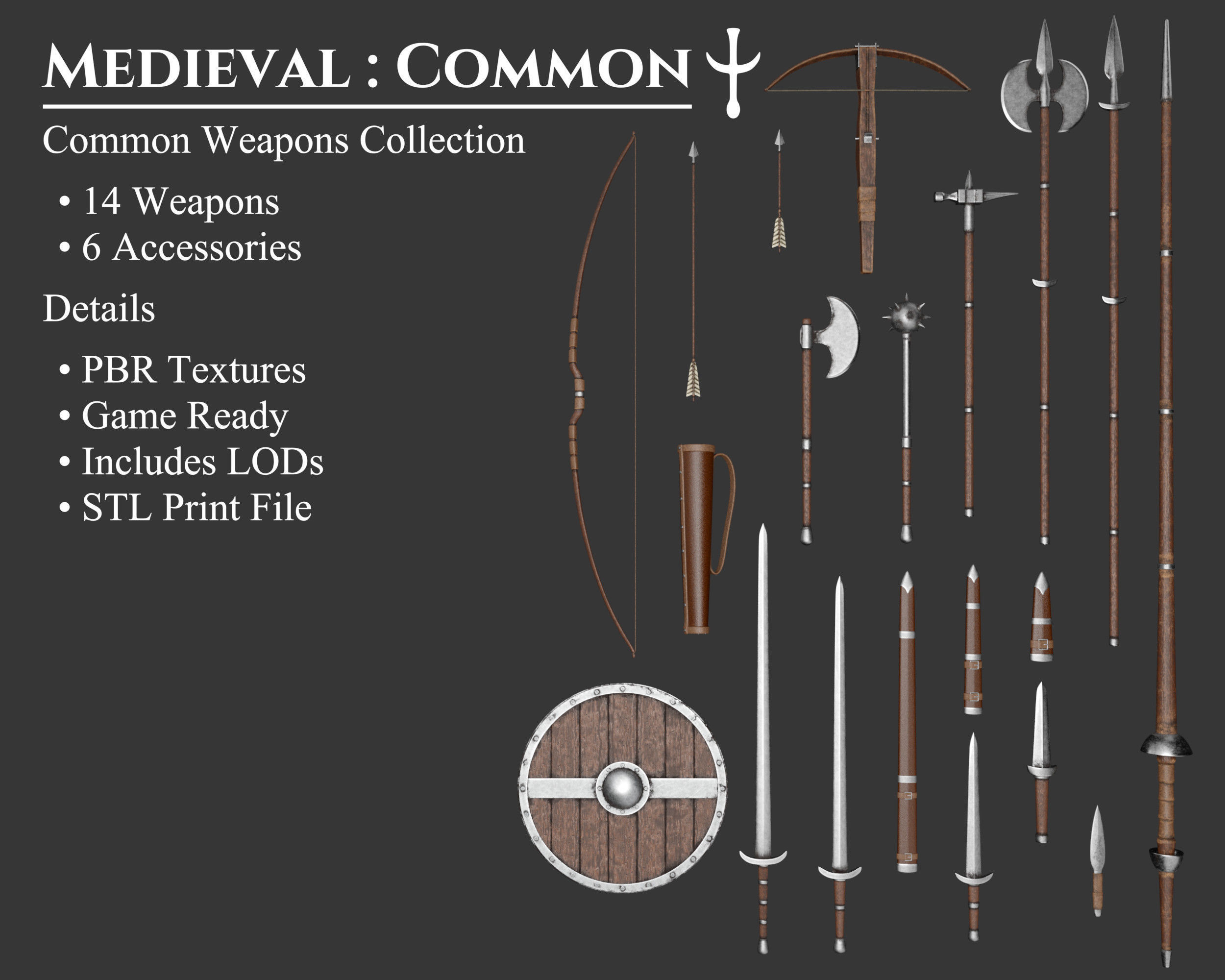Medieval Collection Common Weapons Set _1