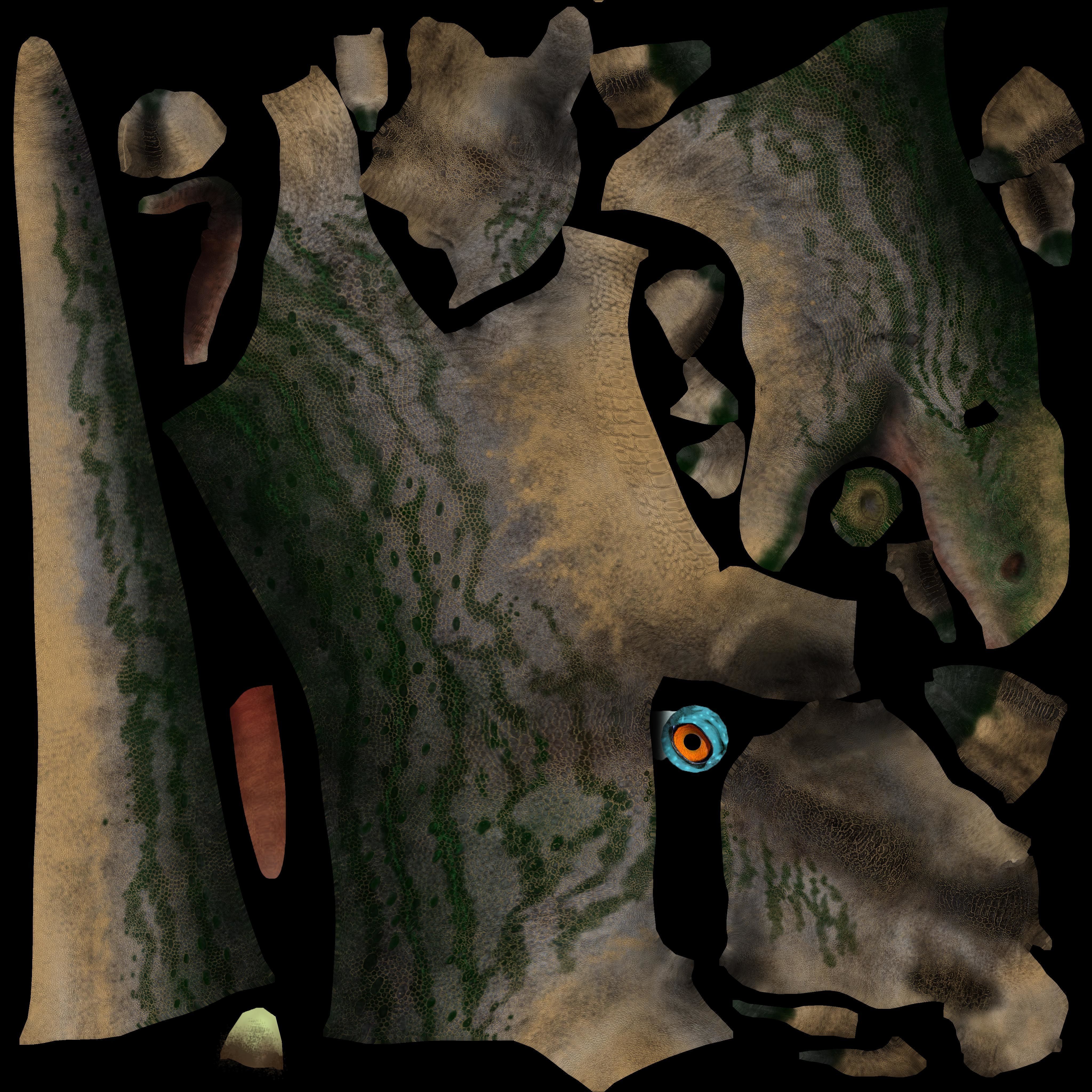 Dinosaur Monolophosaurus Low-poly 3D model_8