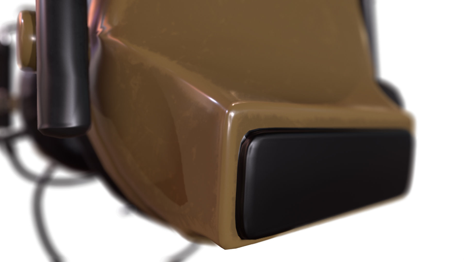 Military Headphone Low-poly 3D model_12