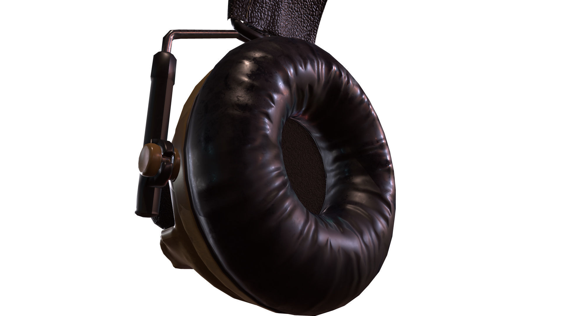 Military Headphone Low-poly 3D model_11