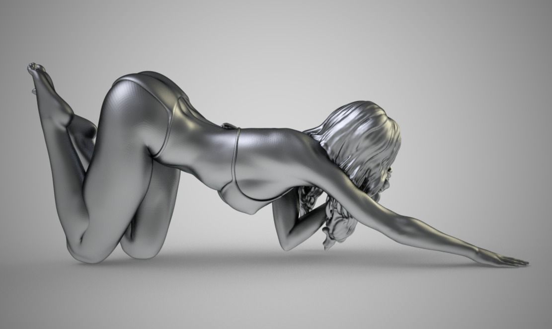 Slender Woman 3D print model_5