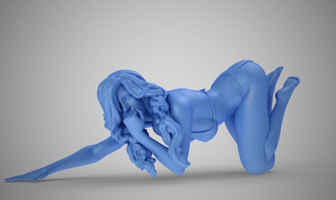 Slender Woman 3D print model_10