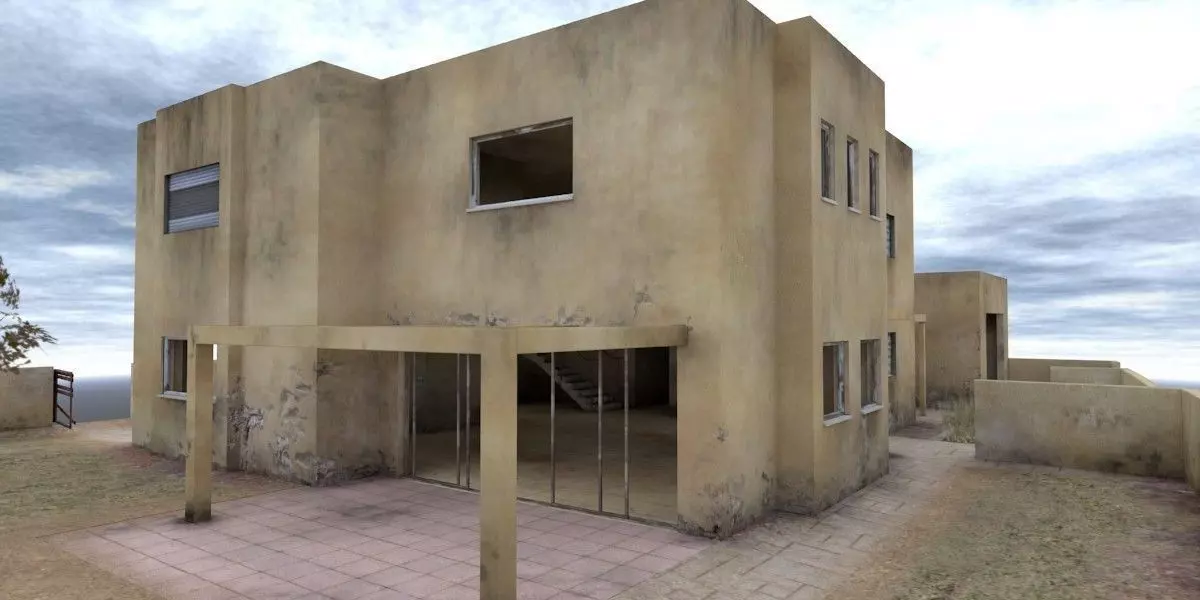  A private house 2  Low-poly 3D model_0