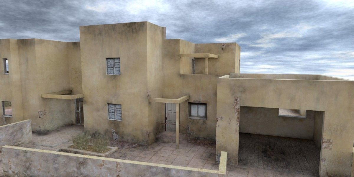  A private house 2  Low-poly 3D model_5