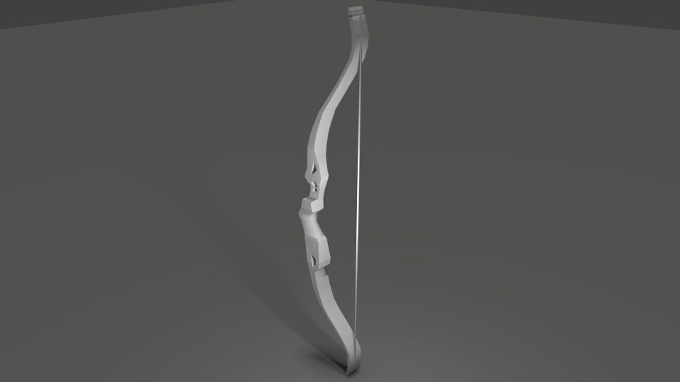 bow for shooting Free 3D model_4