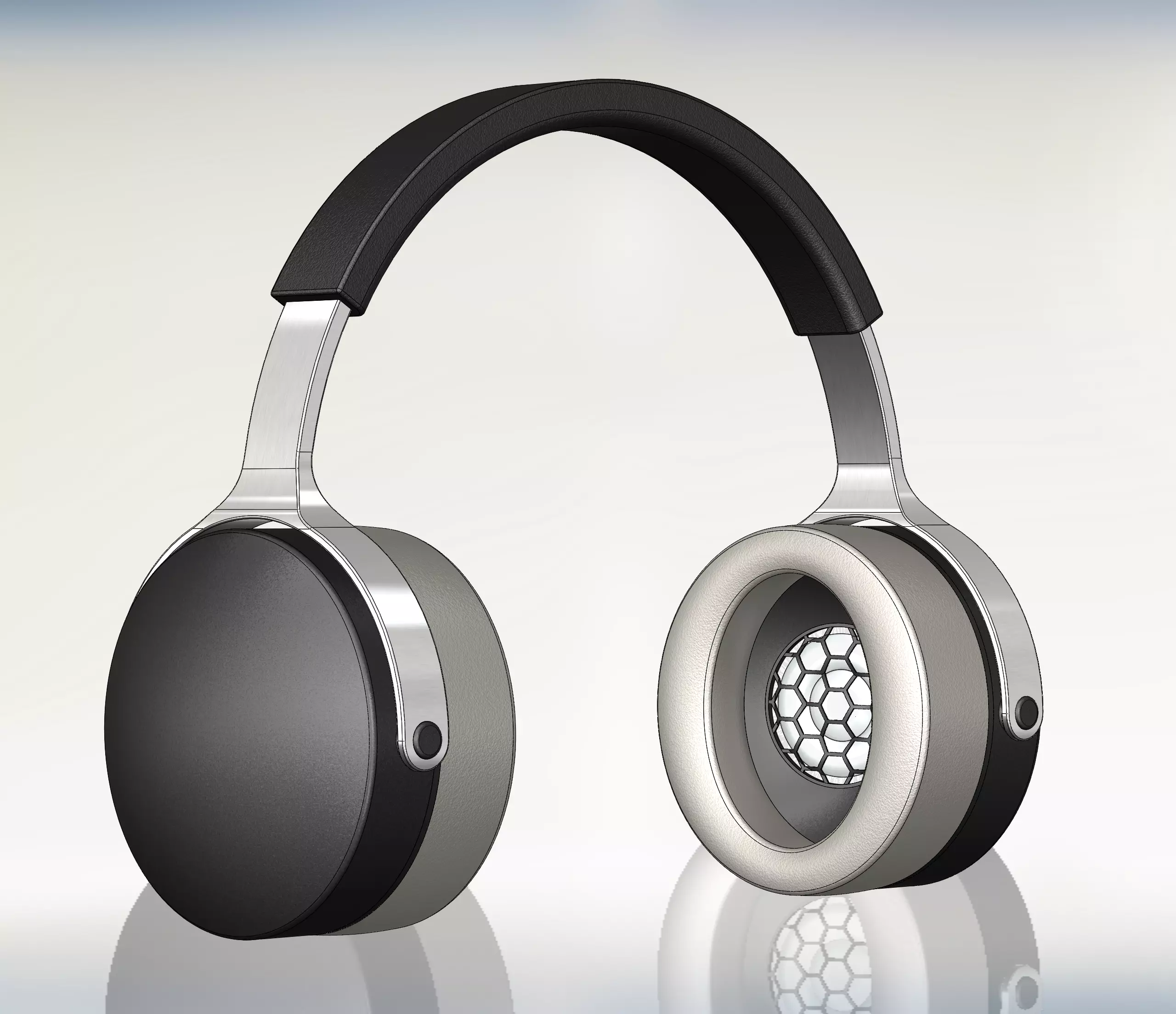 Premium Closed Back Headphones - CBR1 3D model