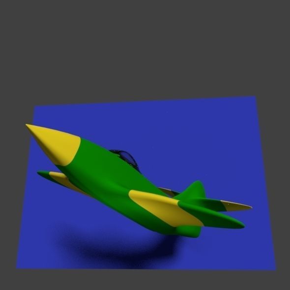 Concept of WWI aircraft 3D model_1