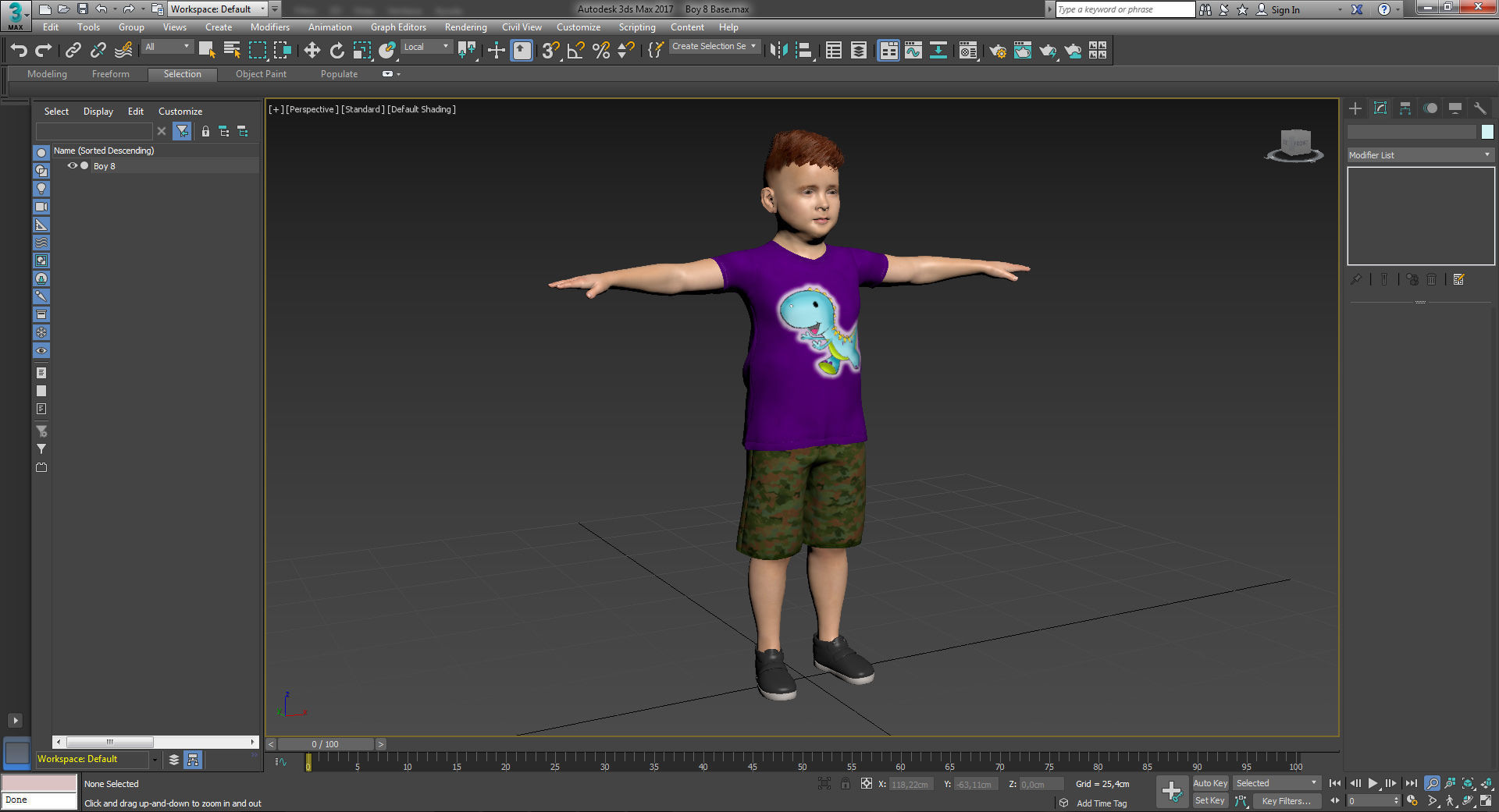 Boy 8 in shirt 3D model_14