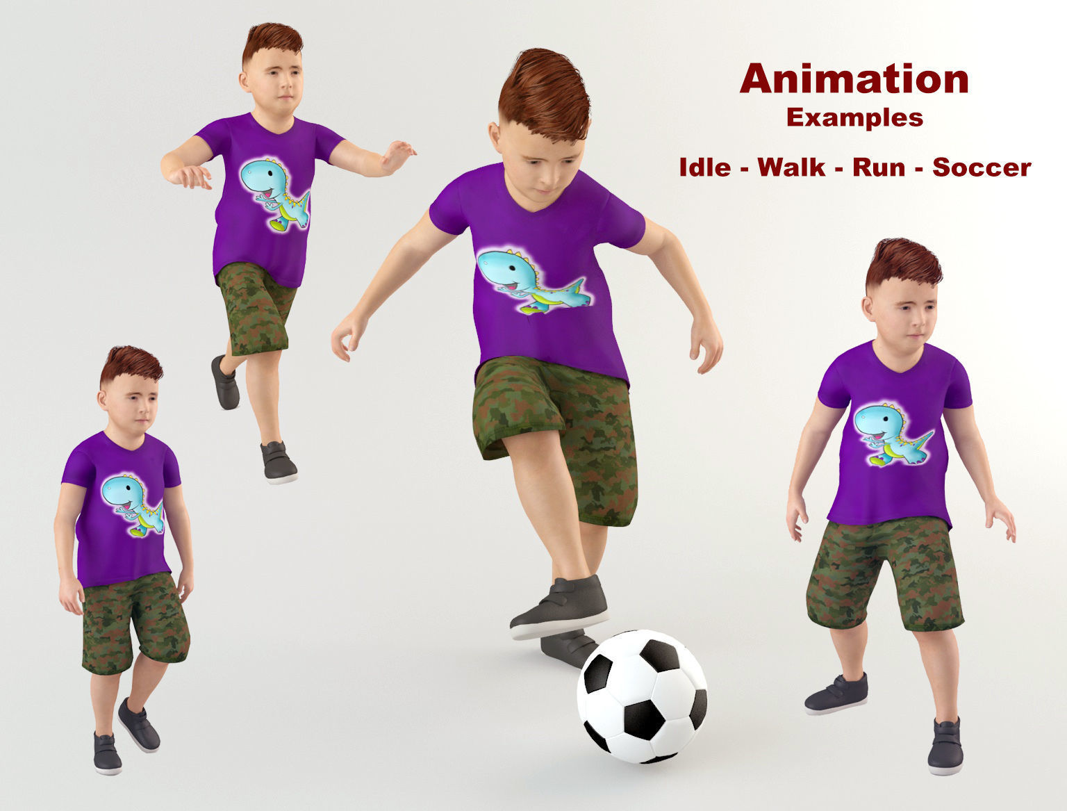 Boy 8 in shirt 3D model_7