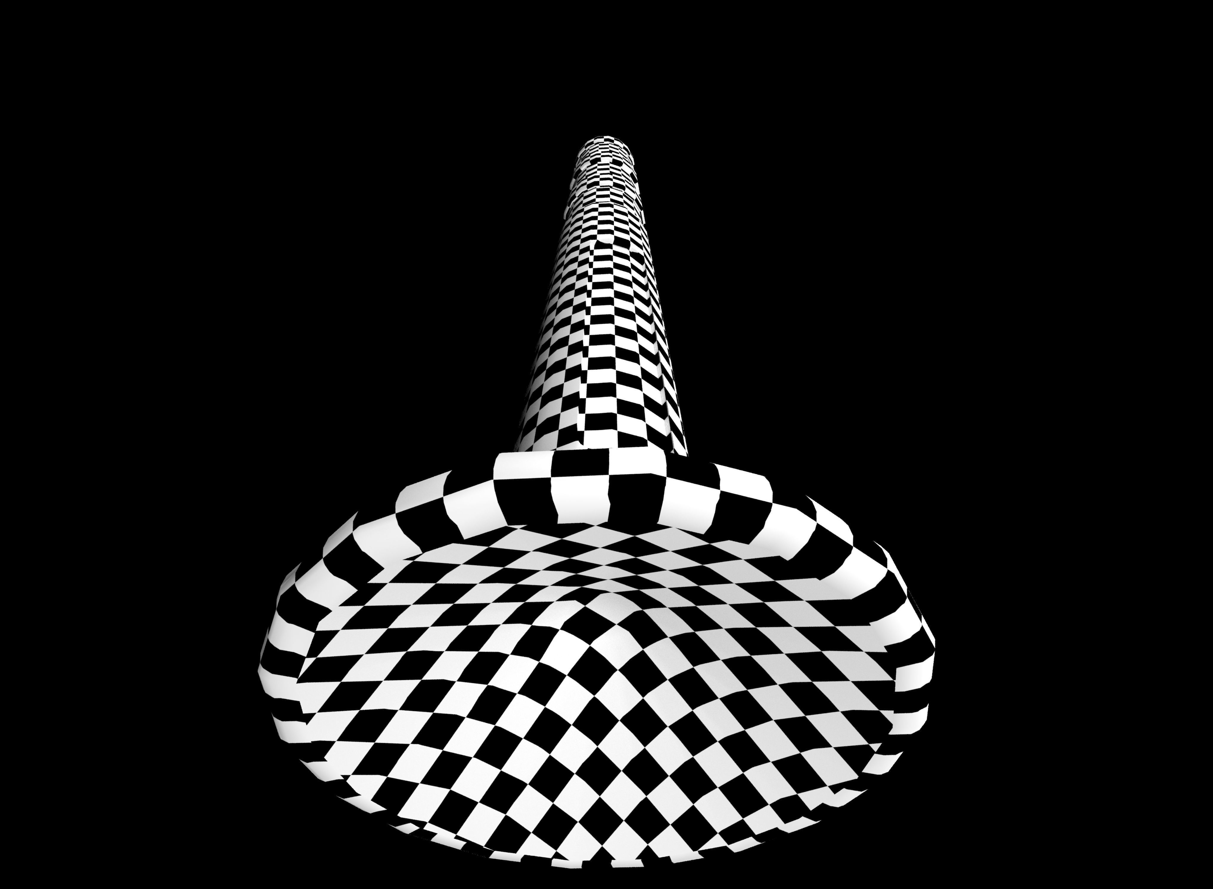 Traffic cone Low-poly 3D model_10