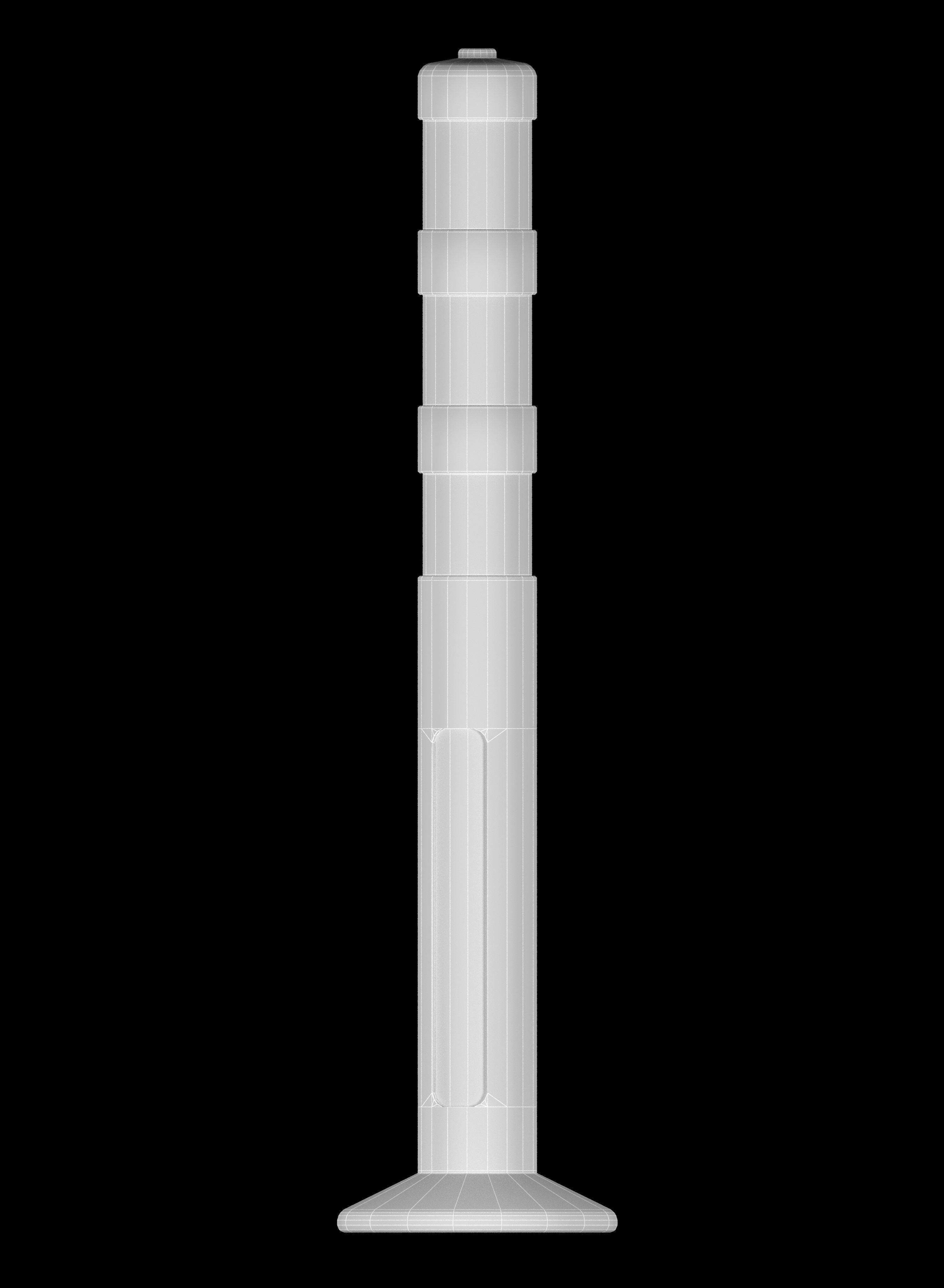 Traffic cone Low-poly 3D model_5