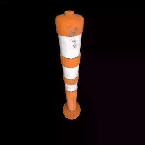 Traffic cone Low-poly 3D model