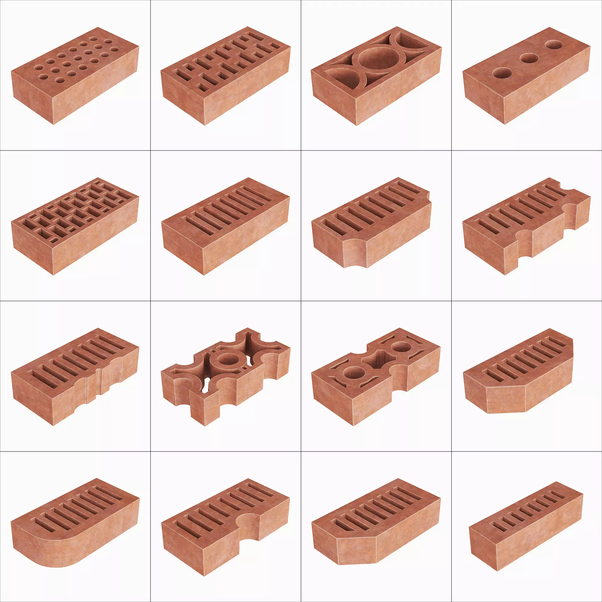 Building bricks 3D model