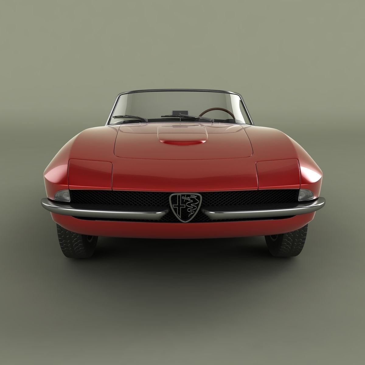 Alfa Romeo 2600 Cabriolet Speciale 3D model_4